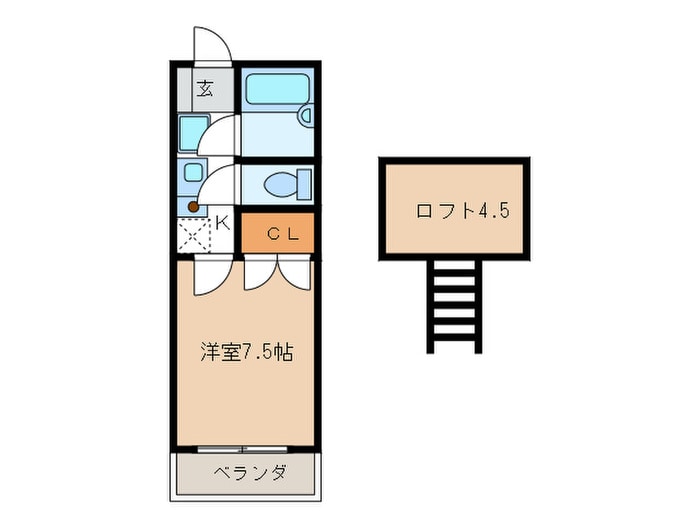 間取り図 レジデンスセンジュA
