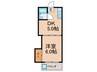 FURUSAWAビル 1DKの間取り