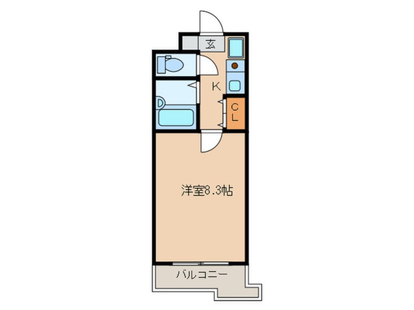 間取図 西新ヴィンテージ