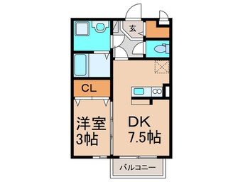 間取図 フロ－ラ国分