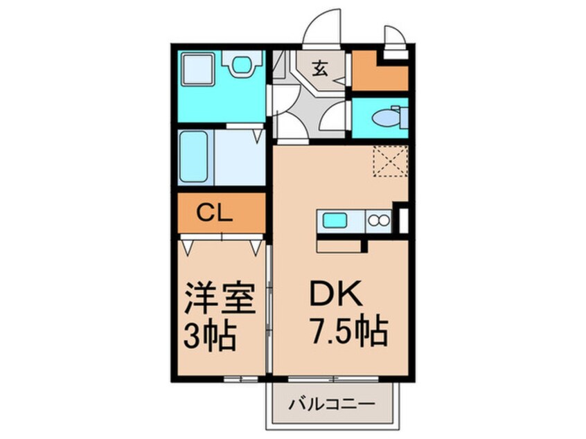 間取図 フロ－ラ国分