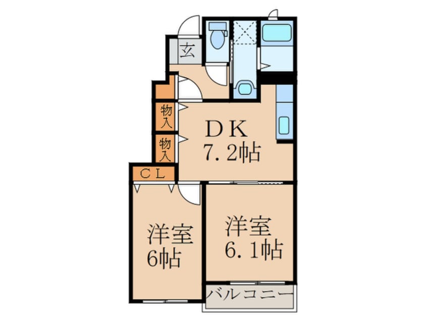 間取図 フェリオA棟