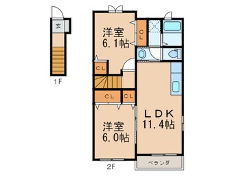 間取図 フェリオA棟