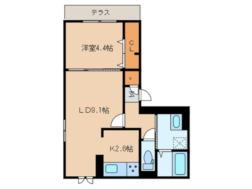 間取図 D-room姪浜駅南