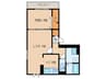 D-room姪浜駅南 1LDKの間取り