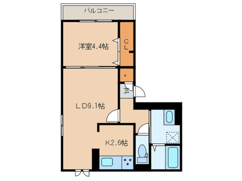 間取図 D-room姪浜駅南