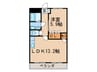 Grandir Heim 1LDKの間取り