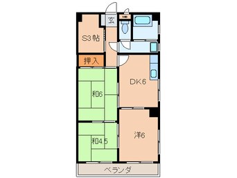 間取図 プランドール西小倉駅前
