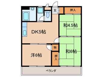 間取図 プランドール西小倉駅前