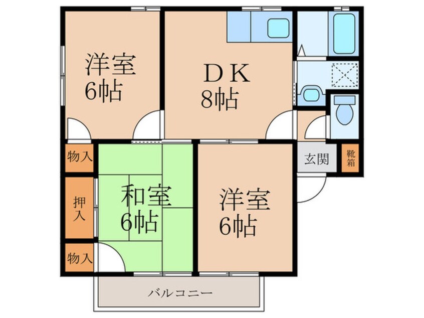 間取図 オークヒルズⅠ