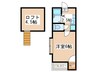 コーポサンクス 1Rの間取り
