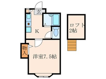 間取図 アルシュ則松Ａ