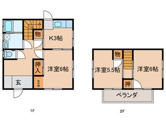 間取図 直方感田戸建