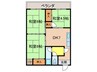 ディアライフ赤坂 3DKの間取り