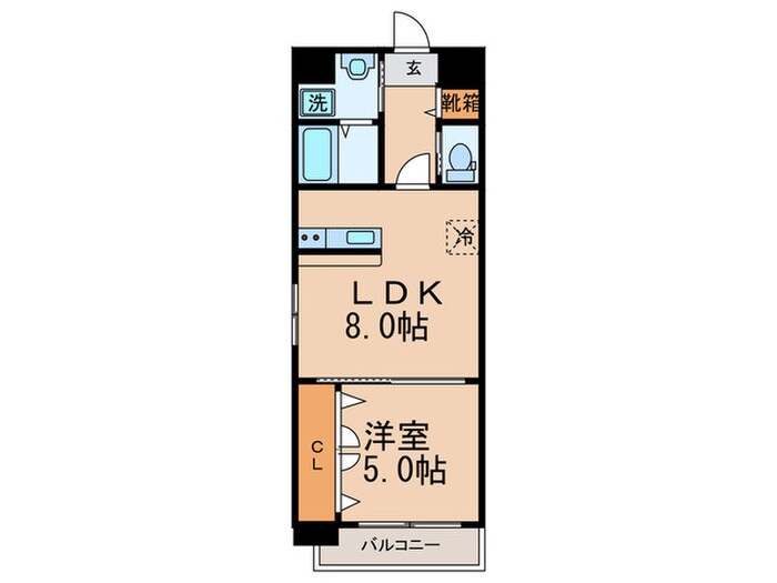 間取り図 エンクレスト博多駅南Ⅱ(206)