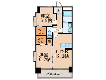 間取図 プリマヴェーラ花の木弐番館