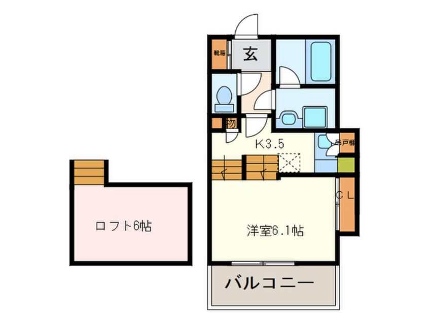 間取図 リアンア－ブル博多駅東