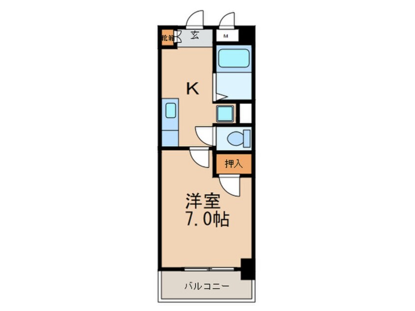 間取図 フォルトゥーナ九産大前