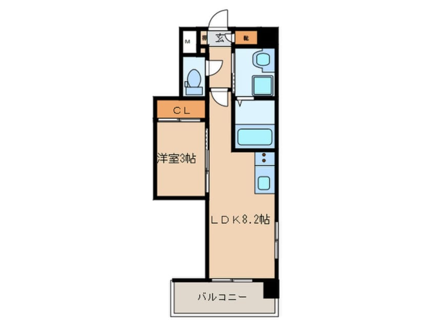 間取図 ラフレシーサ博多駅南Ⅵ