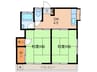 第２天神山荘 2DKの間取り