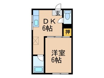 間取図 サチ代荘