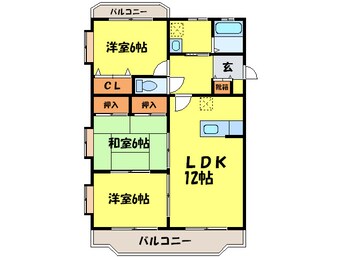 間取図 グランデージ空港南