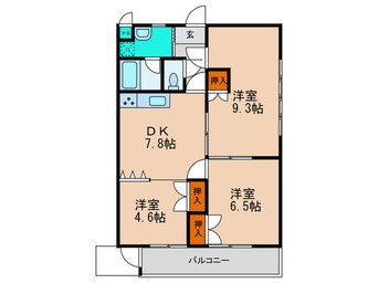 間取図 コーポ宮瀬