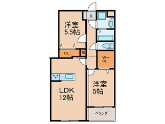 間取図 プランドール御井神道