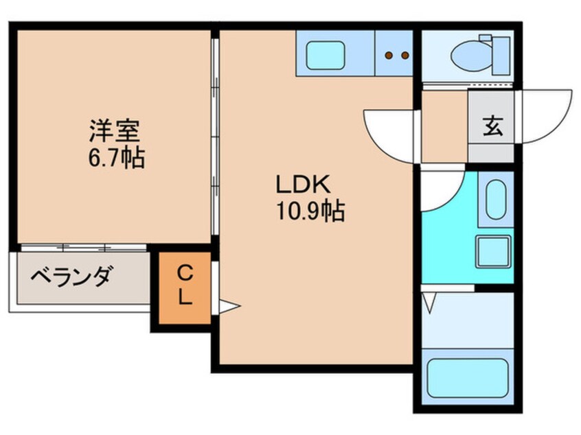 間取図 ＳｕｎＭａｒｋ高宮南