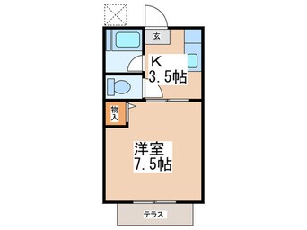 間取図 シティハイム水城コーポ