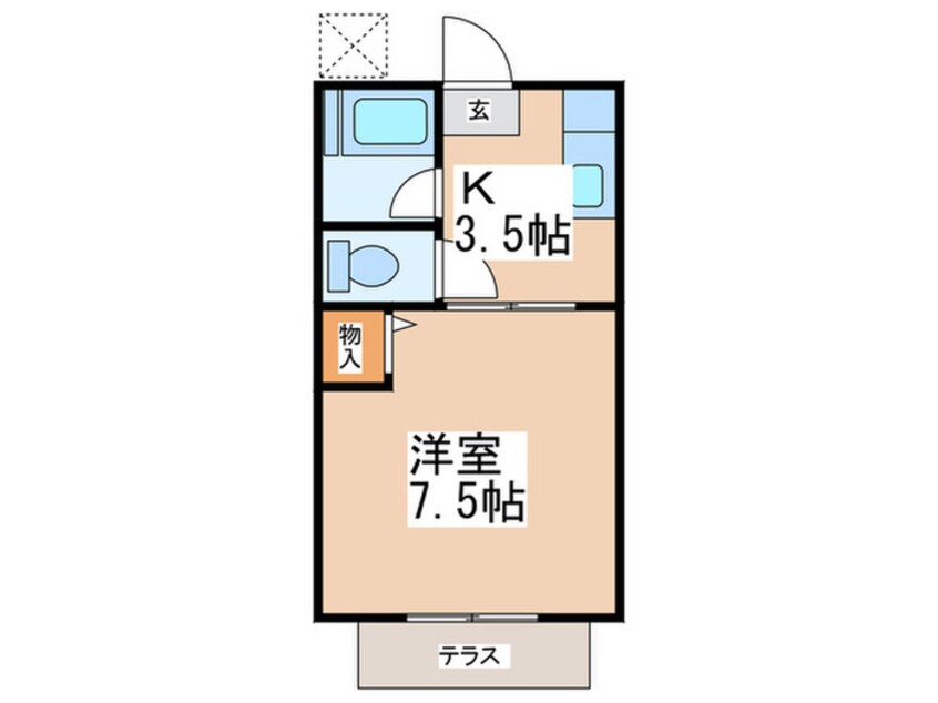 間取図 シティハイム水城コーポ