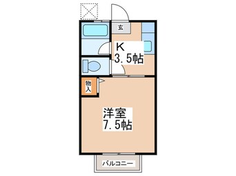 間取図 シティハイム水城コーポ