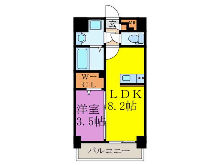 間取図 ルヴェドゥソレイユ