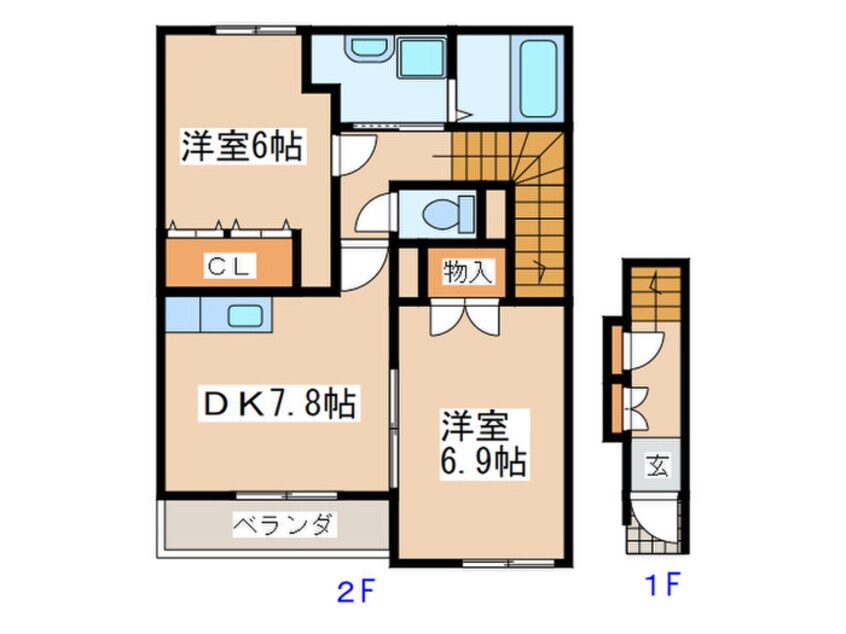 間取図 サンテラスビュ－