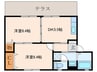フォレストⅠ 2DKの間取り
