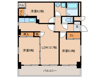 間取図 ボン大文字