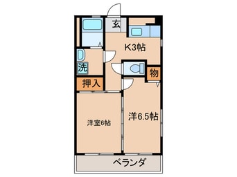 間取図 エクレール中井