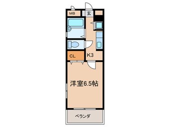 間取図 エクレール中井