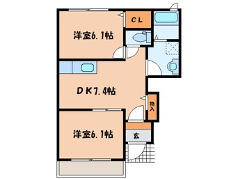 間取図 フレシ－ル小倉東Ｙ棟