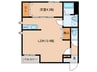 エクラタント博多南 1LDKの間取り