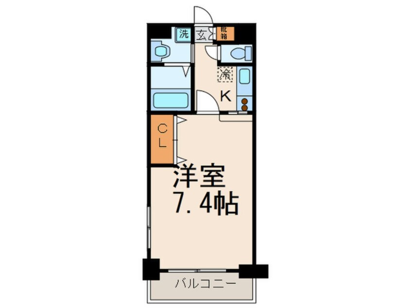 間取図 エンクレスト福岡（501）