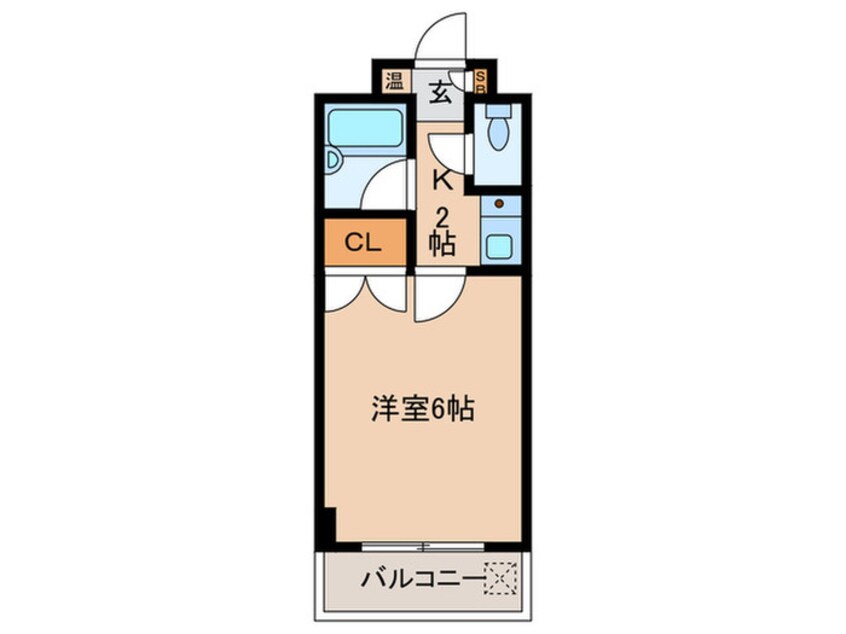 間取図 キャンパスシティ太宰府(522)