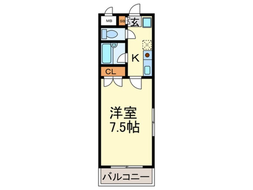 間取図 サザン薬院