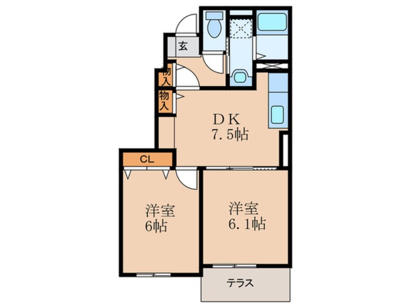 間取図 ダイヤモンドヘッド