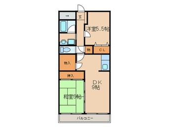 間取図 パークレーン六ツ門