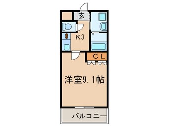 間取図 エバ－ラスティング輝Ｂ