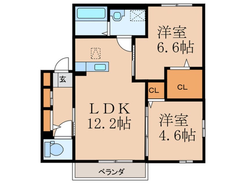 間取図 ＦＯＲＥＮＡ　Ｂ棟