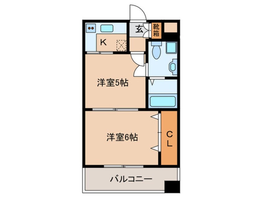 間取図 エステ－トモア薬院通り