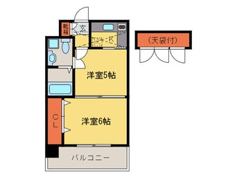 間取図 エステ－トモア警固本通り