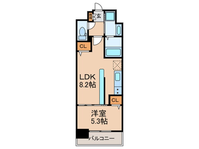 間取図 パルク　クレール博多